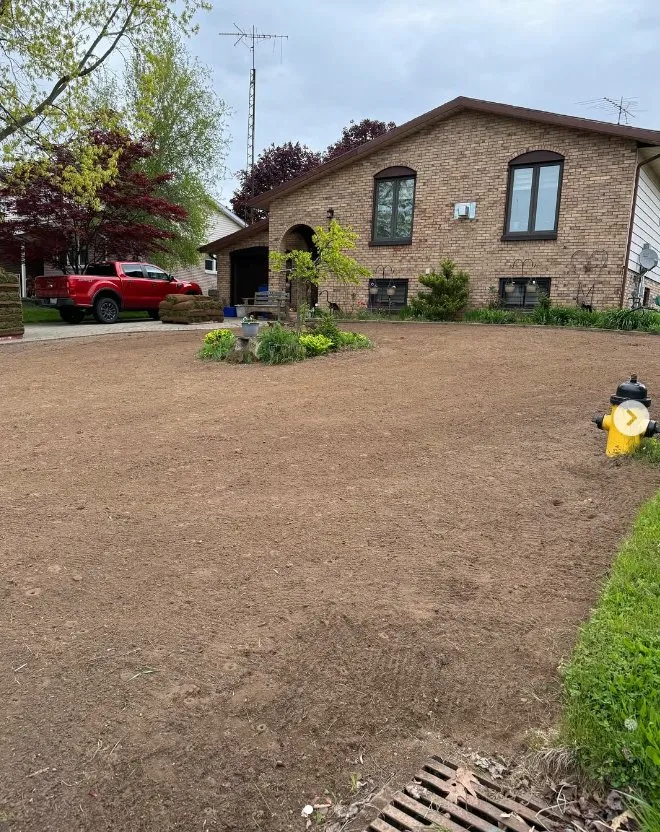 Lawn before Brand Lawn Care service in Thamesville